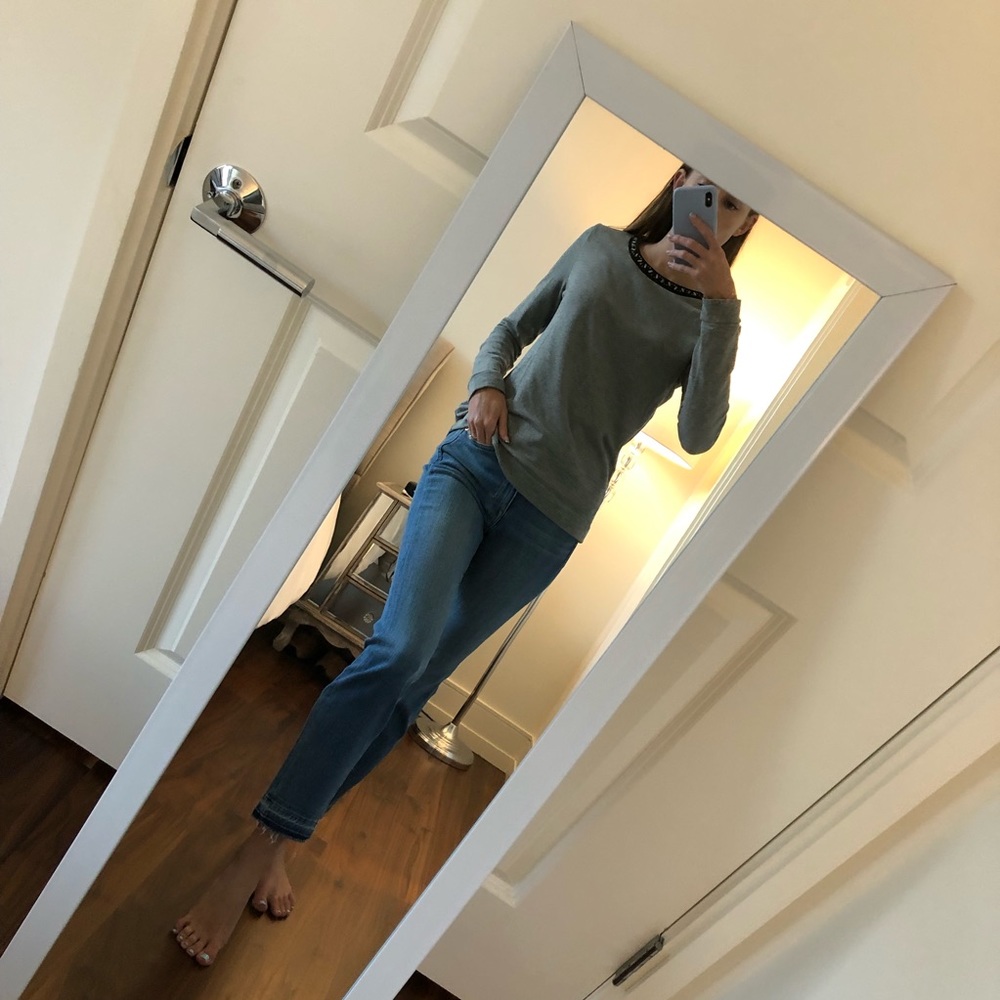 Silver Jersey Sweater